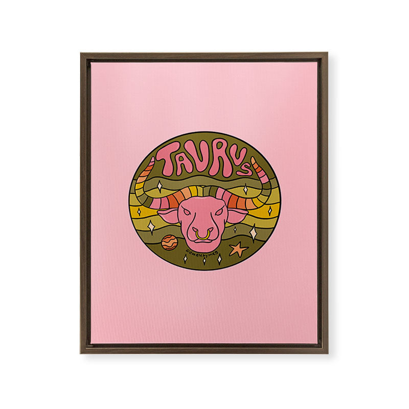 2020 Taurus Framed Canvas Print