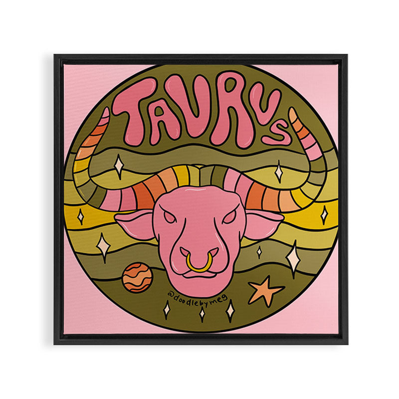 2020 Taurus Framed Canvas Print