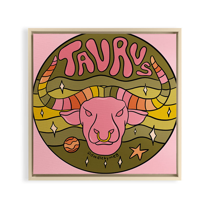 2020 Taurus Framed Canvas Print