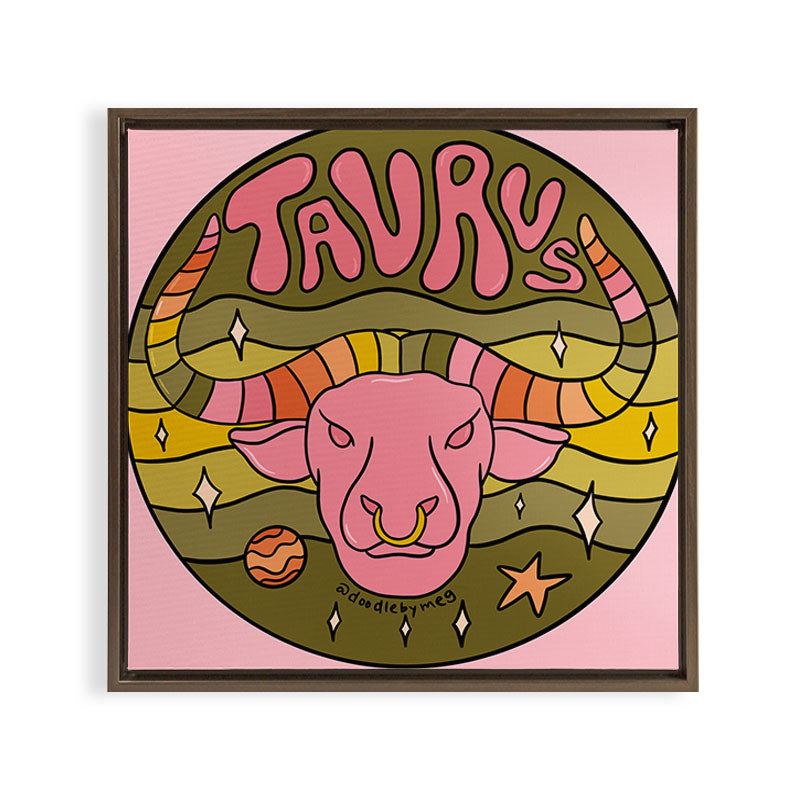 2020 Taurus Framed Canvas Print