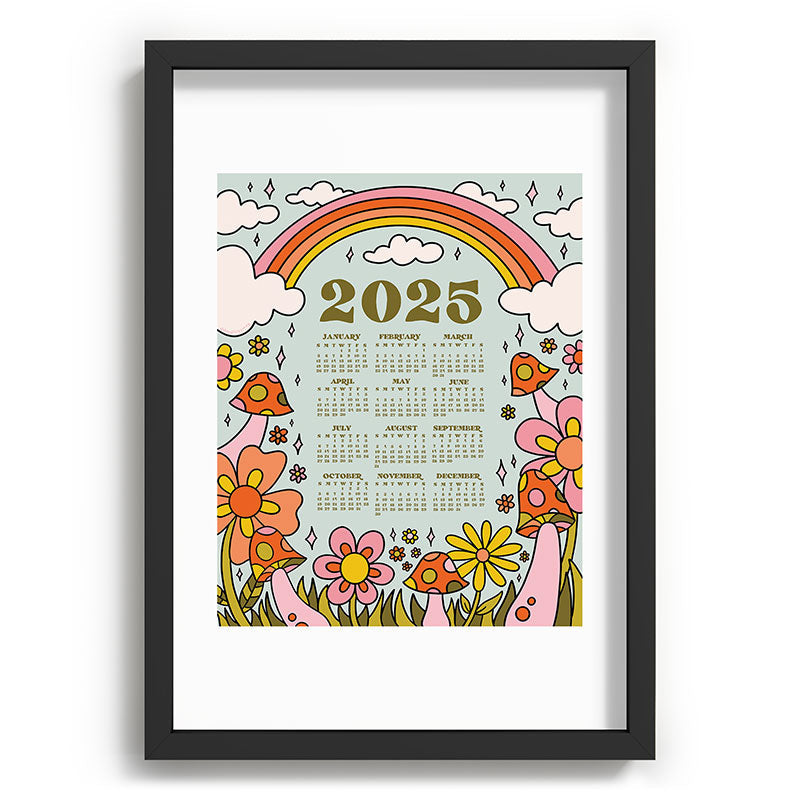 2025 Calendar Framed Art Print