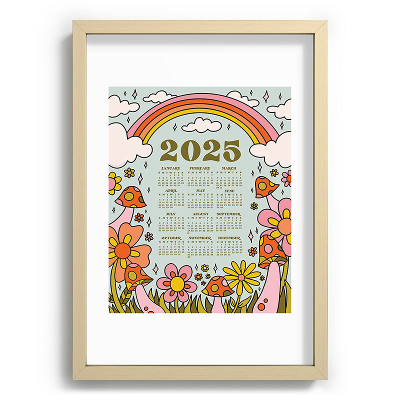 2025 Calendar Framed Art Print