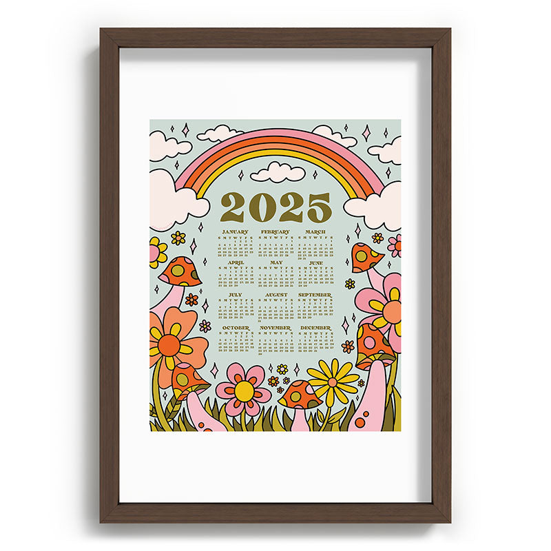 2025 Calendar Framed Art Print