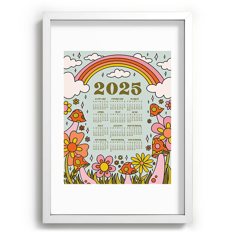 2025 Calendar Framed Art Print