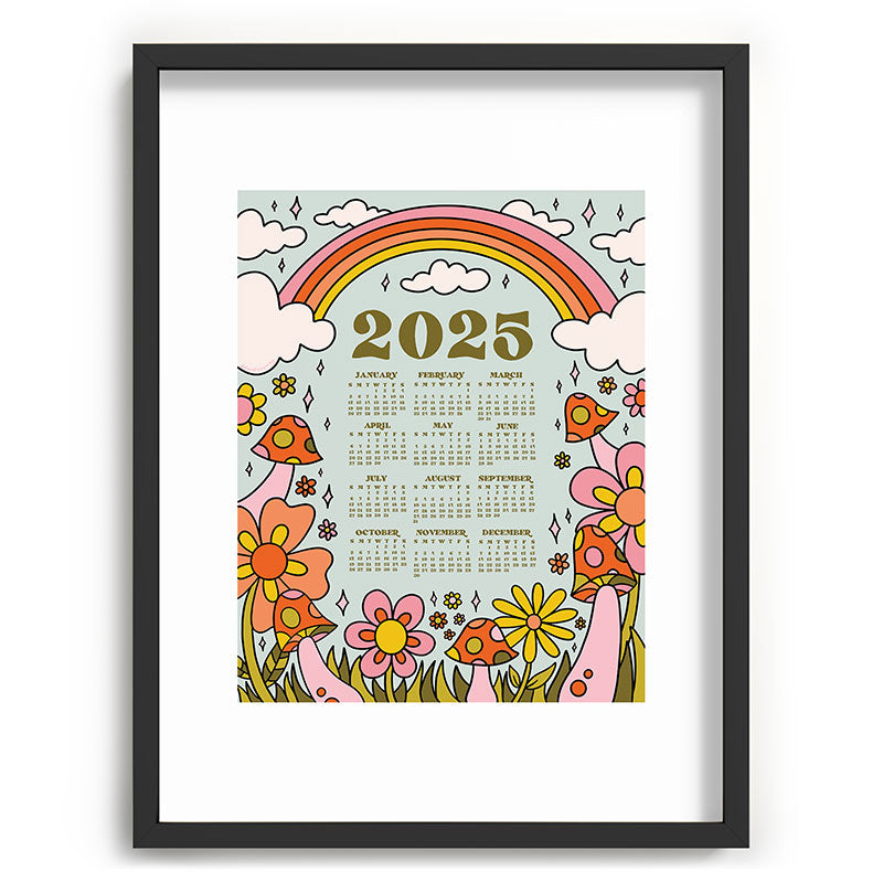 2025 Calendar Framed Art Print