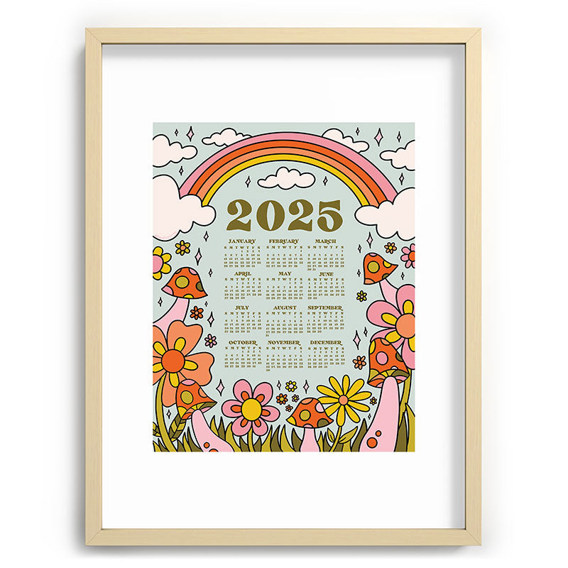 2025 Calendar Framed Art Print