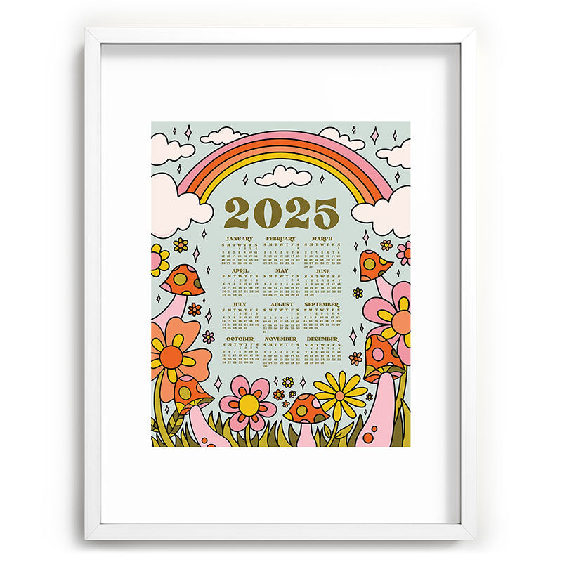 2025 Calendar Framed Art Print
