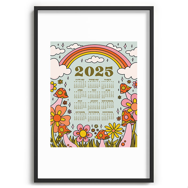 2025 Calendar Framed Art Print