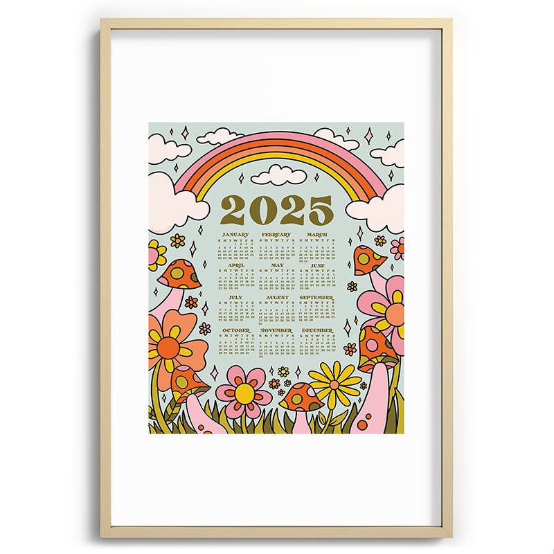 2025 Calendar Framed Art Print