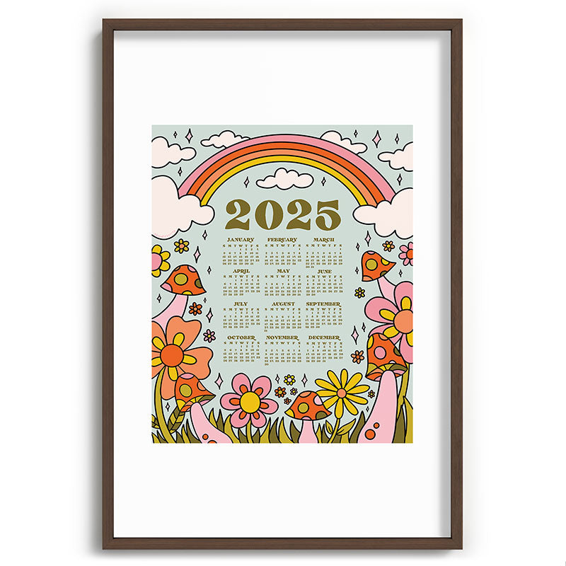 2025 Calendar Framed Art Print