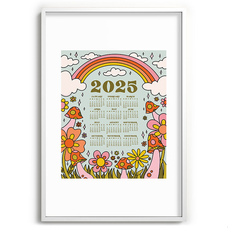 2025 Calendar Framed Art Print
