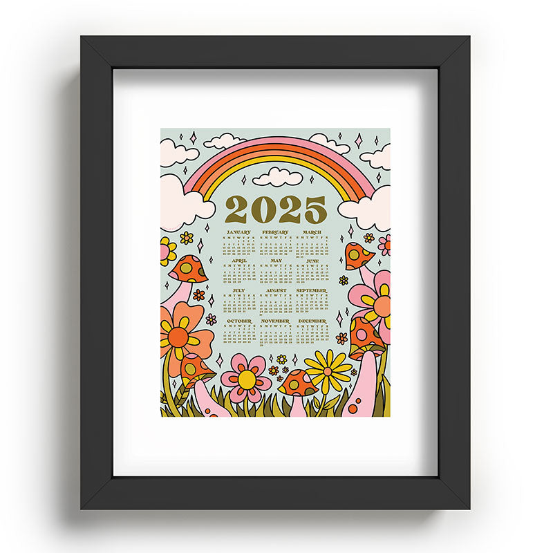 2025 Calendar Framed Art Print