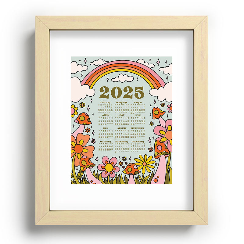 2025 Calendar Framed Art Print