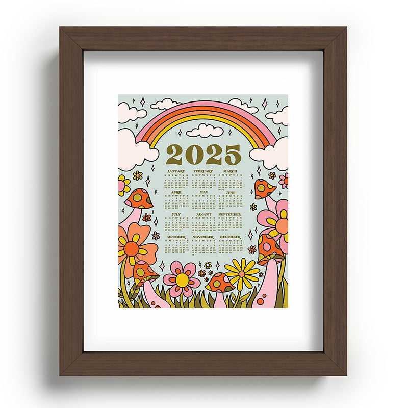 2025 Calendar Framed Art Print