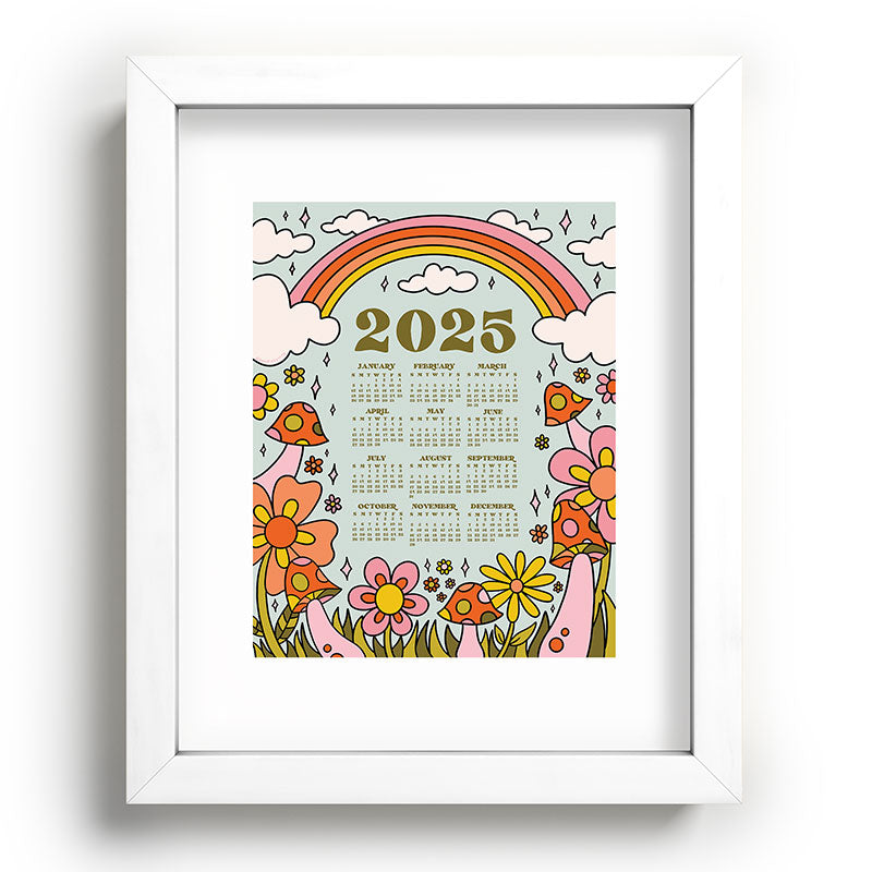 2025 Calendar Framed Art Print