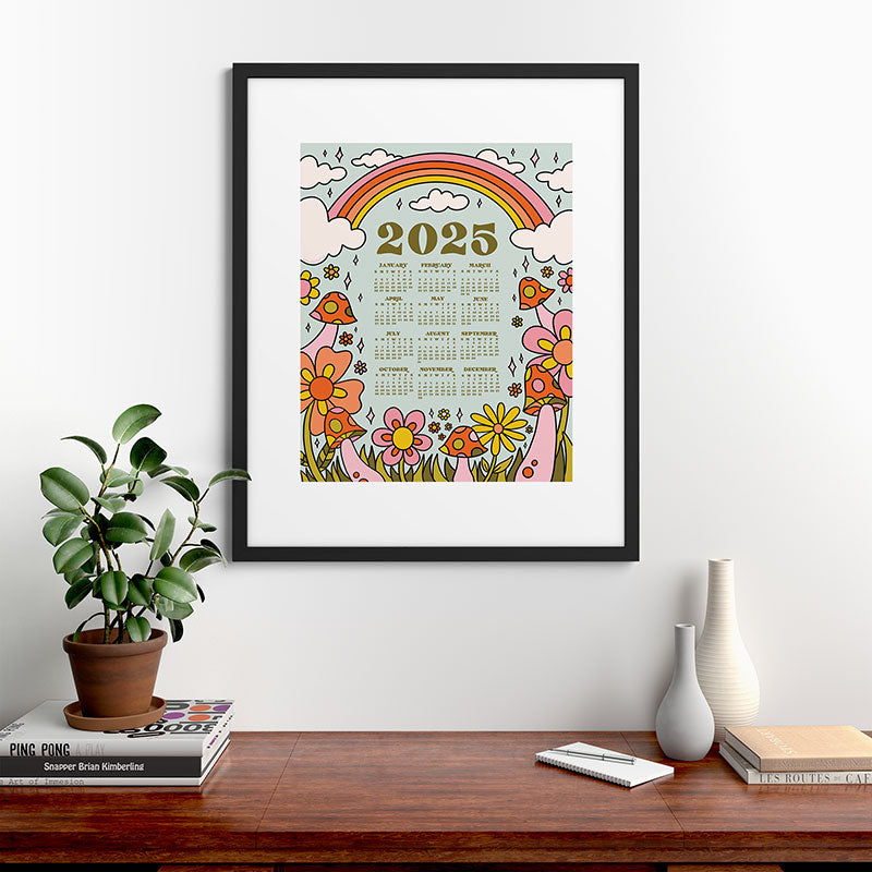 2025 Calendar Framed Art Print