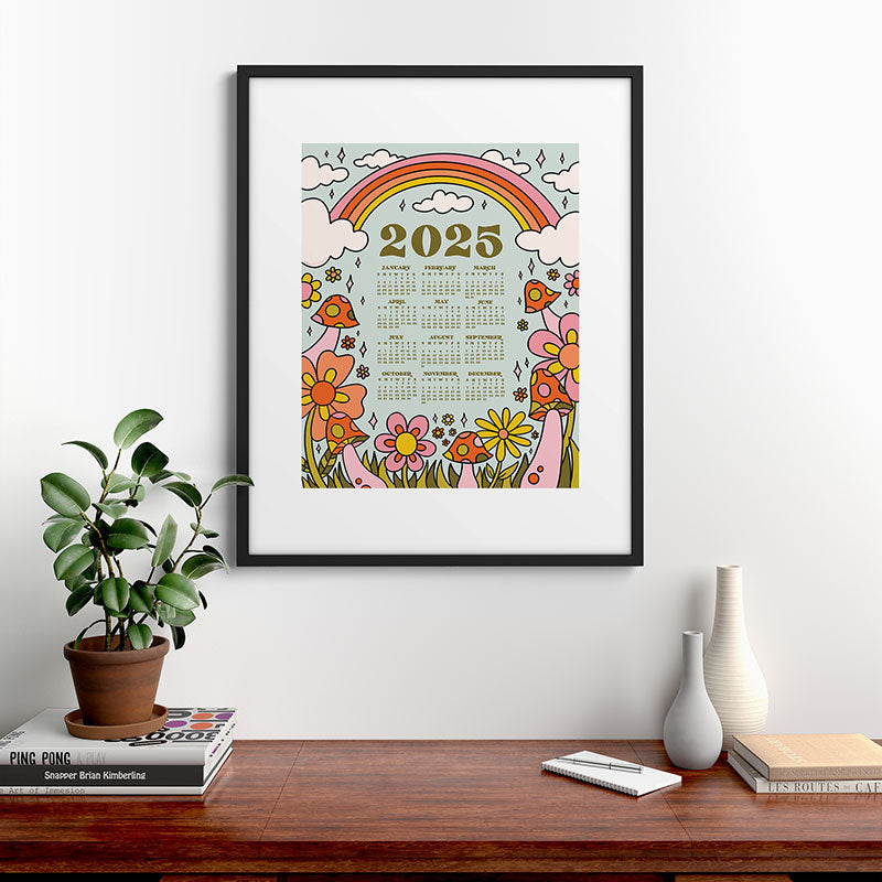 2025 Calendar Framed Art Print