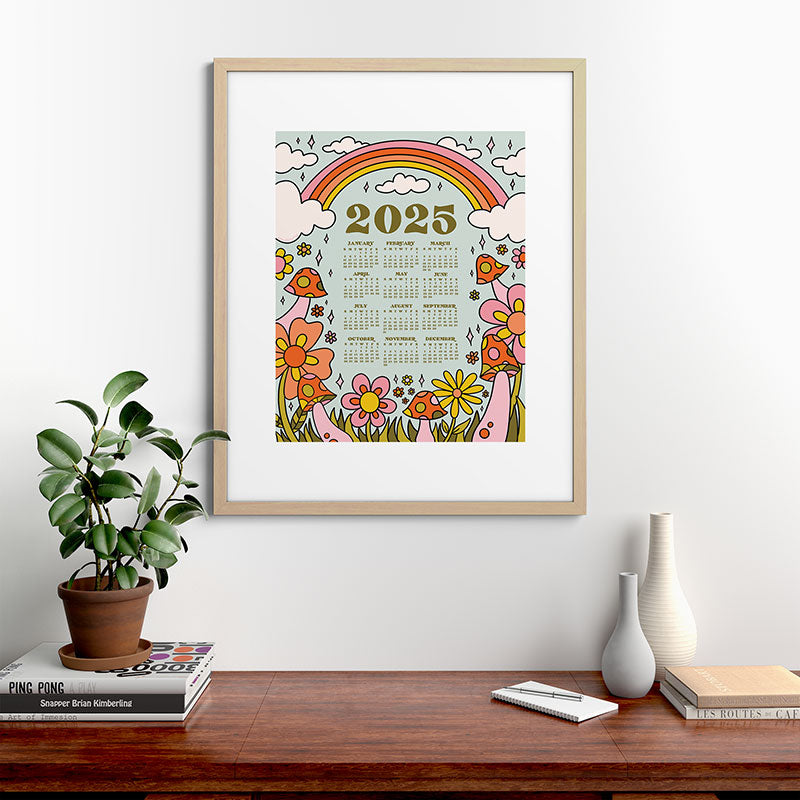 2025 Calendar Framed Art Print
