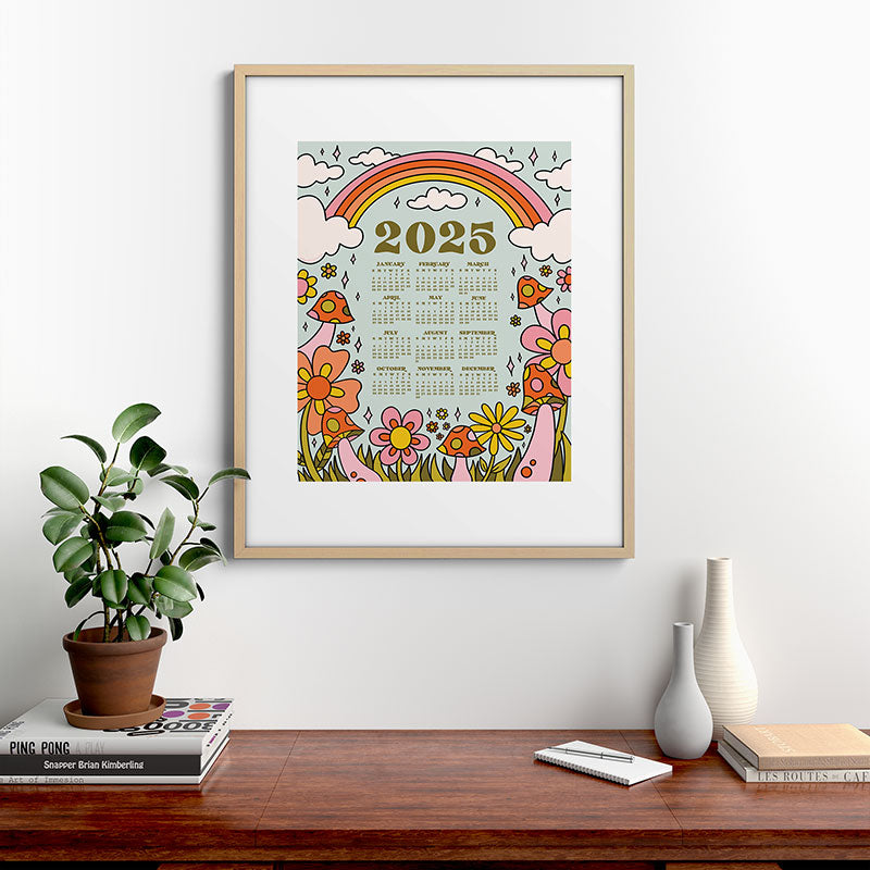 2025 Calendar Framed Art Print