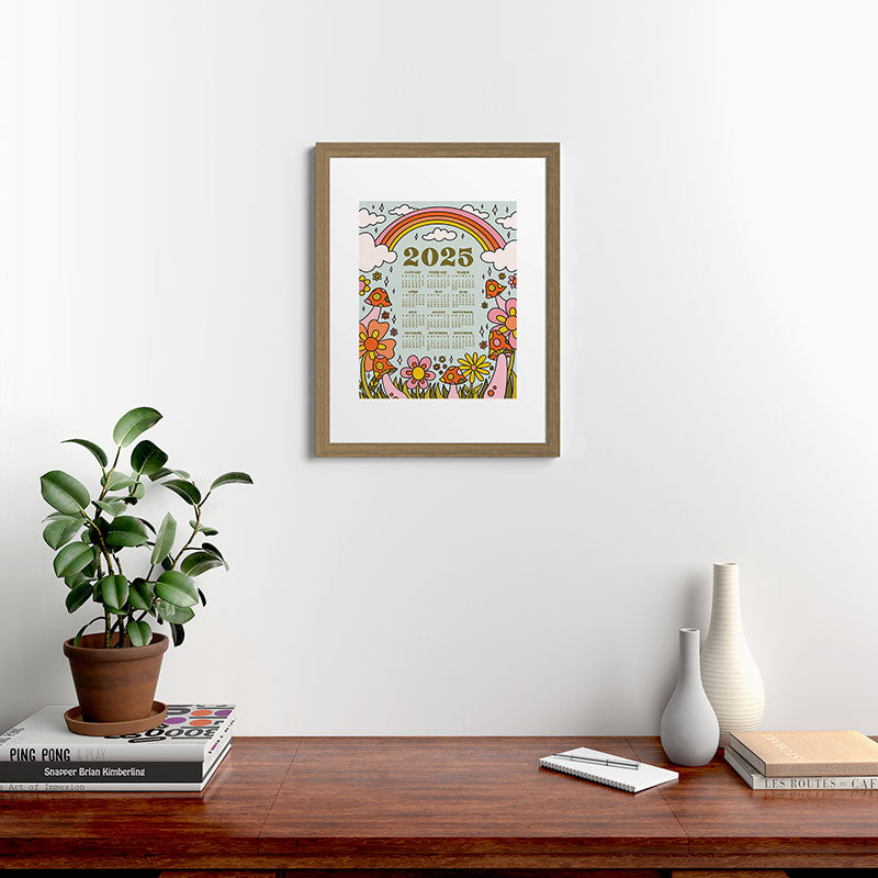 2025 Calendar Framed Art Print
