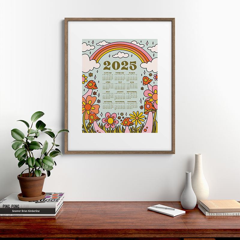 2025 Calendar Framed Art Print