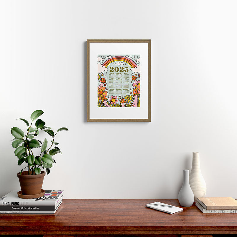2025 Calendar Framed Art Print