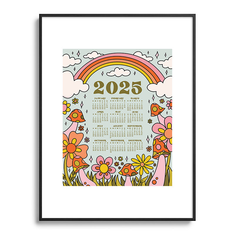 2025 Calendar Framed Art Print