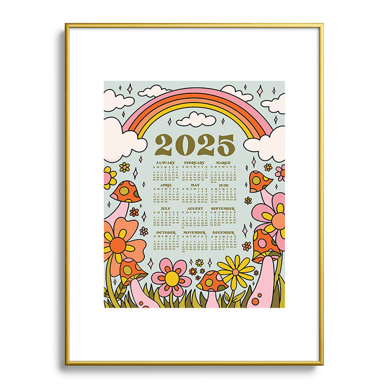 2025 Calendar Framed Art Print