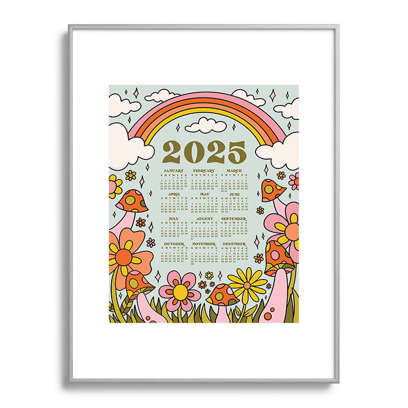 2025 Calendar Framed Art Print