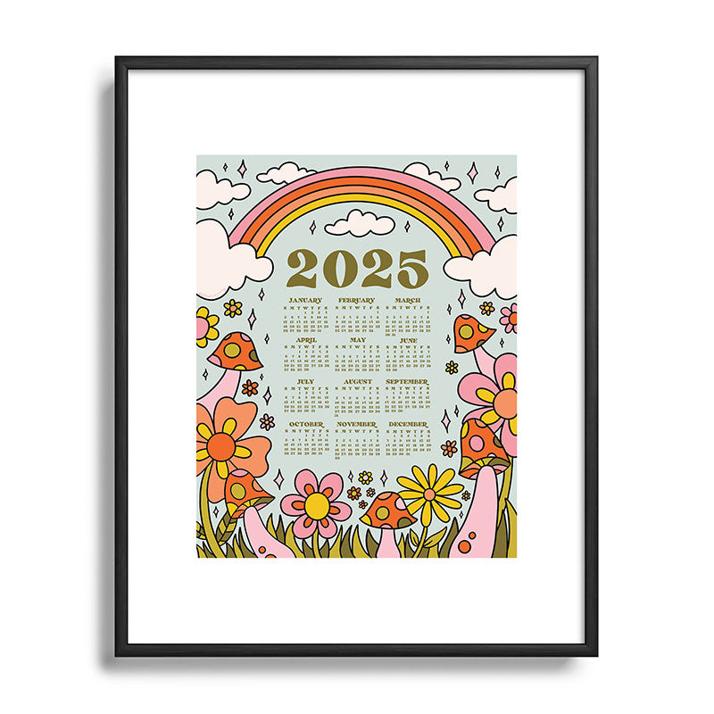 2025 Calendar Framed Art Print