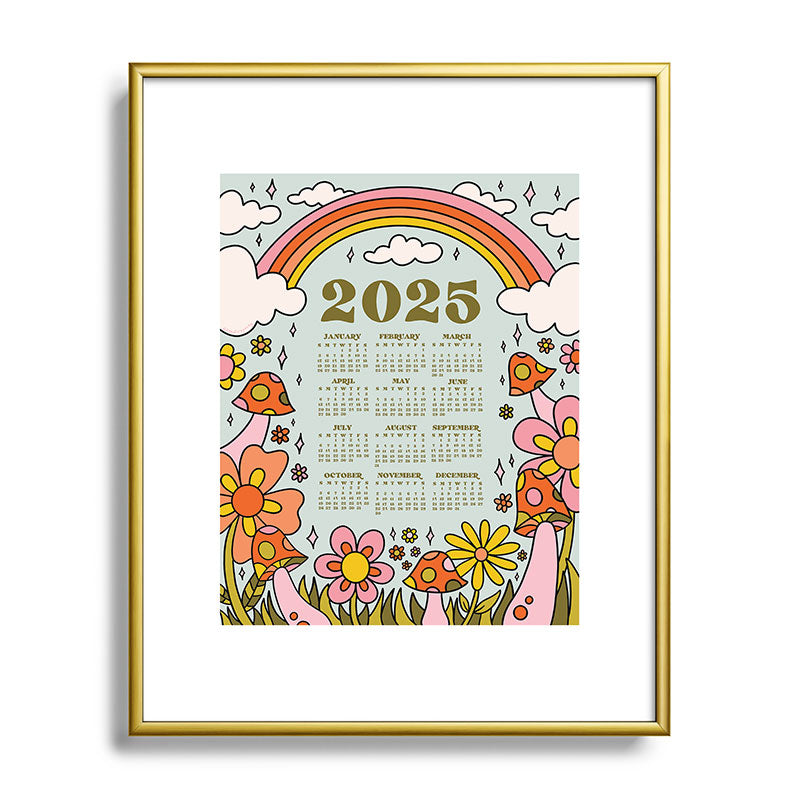 2025 Calendar Framed Art Print