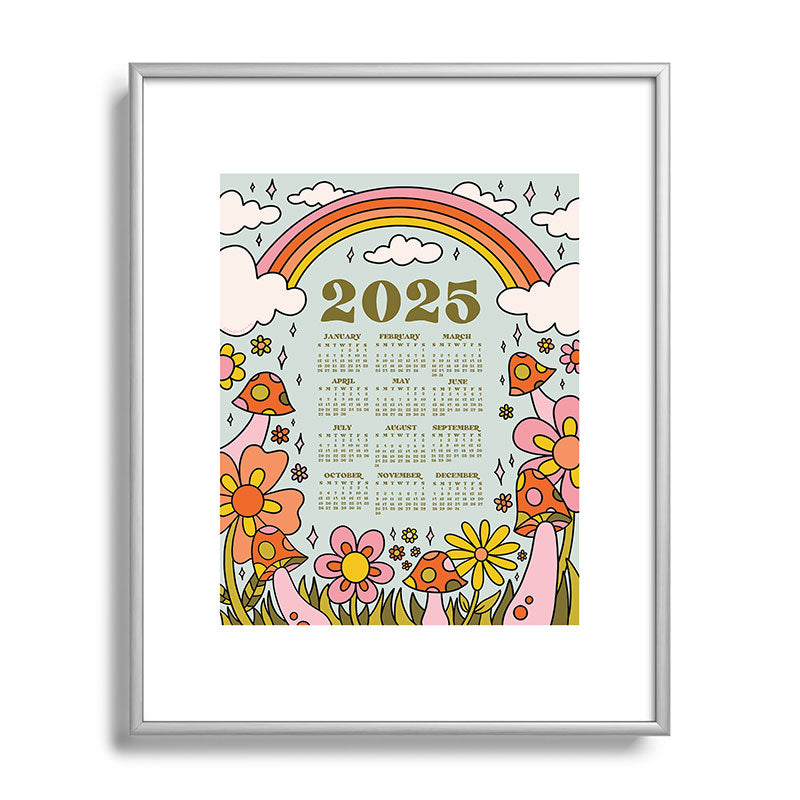 2025 Calendar Framed Art Print