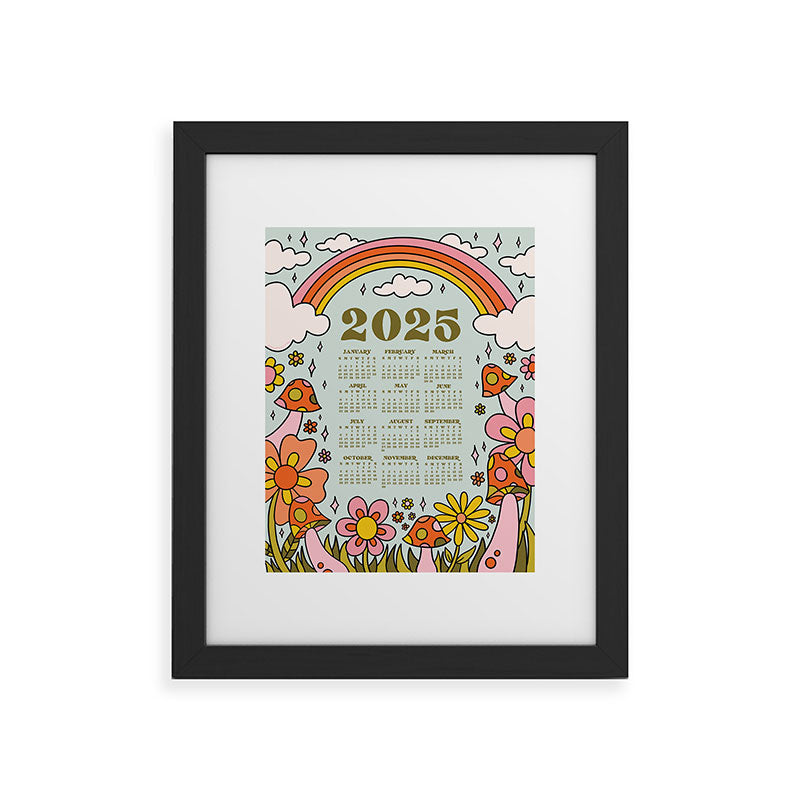 2025 Calendar Framed Art Print