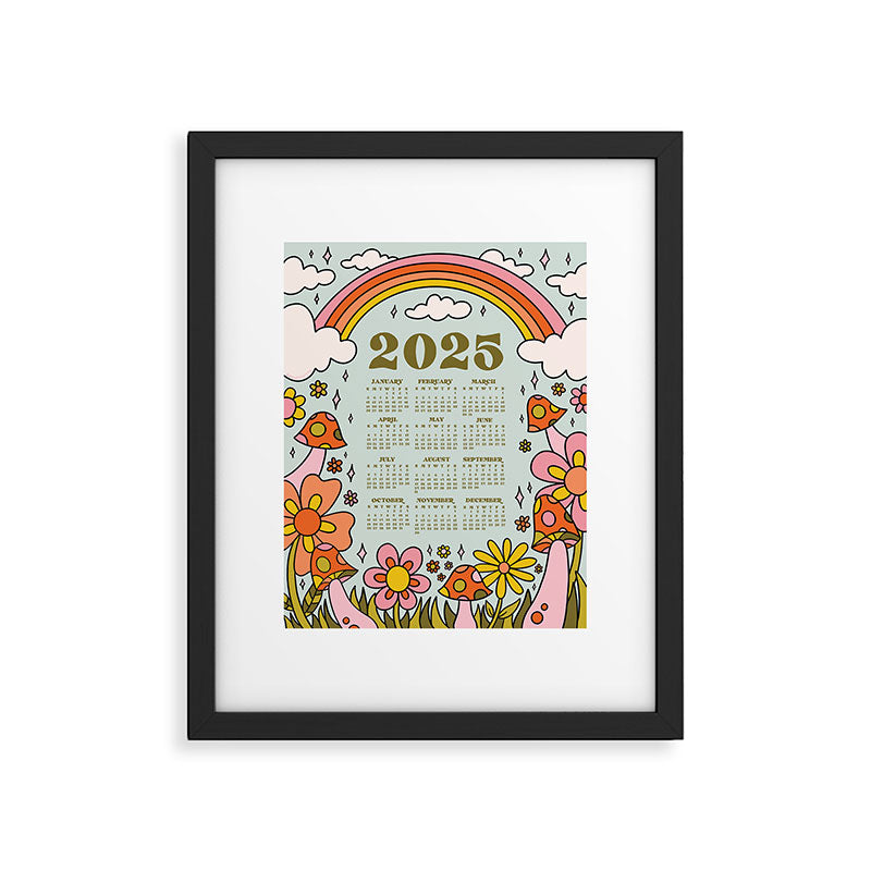 2025 Calendar Framed Art Print