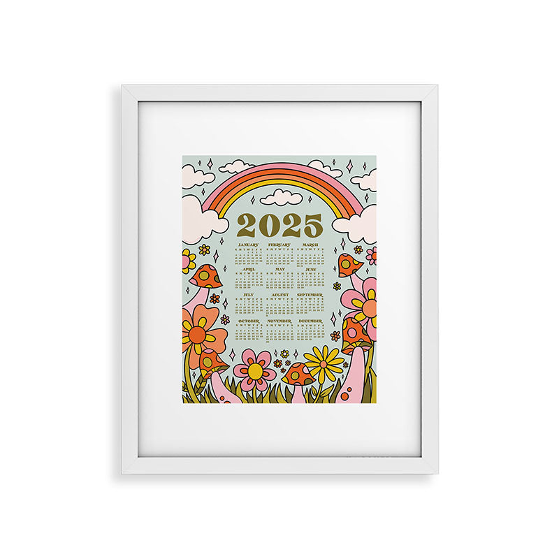 2025 Calendar Framed Art Print