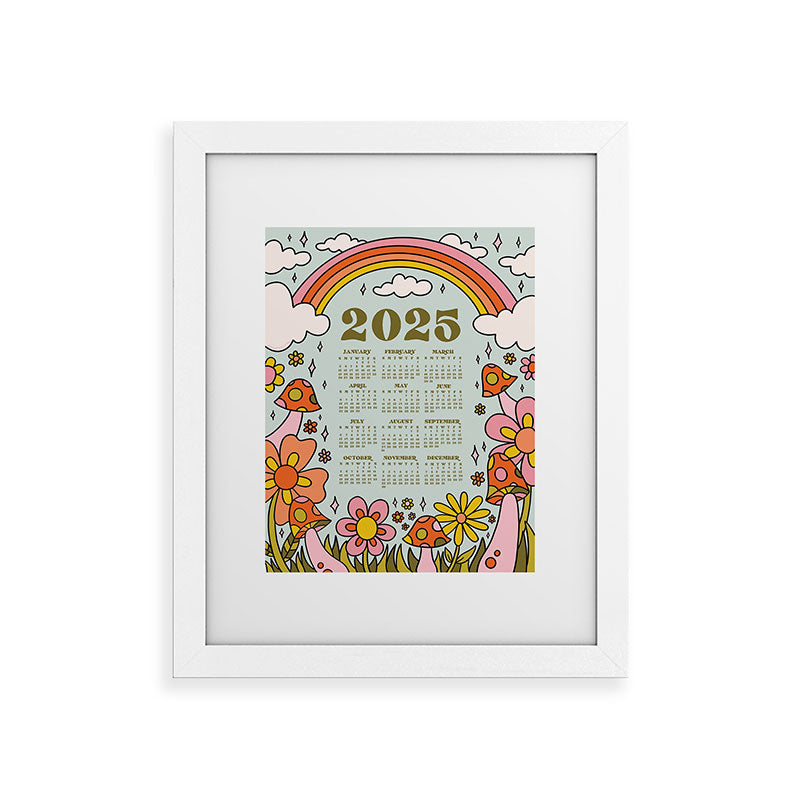 2025 Calendar Framed Art Print