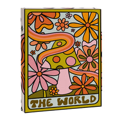 21. World Tarot Mushroom Canvas Print