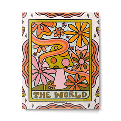 21. World Tarot Mushroom Metal Print