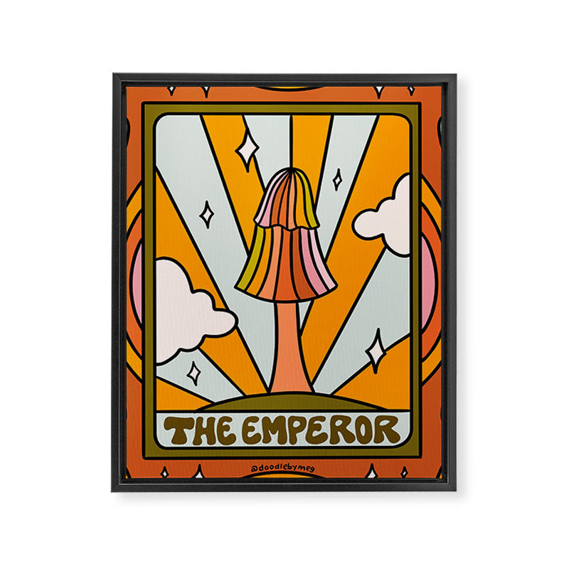 3. The Emperor Mushroom Framed Canvas Print