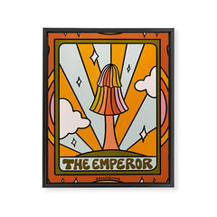 3. The Emperor Mushroom Framed Canvas Print
