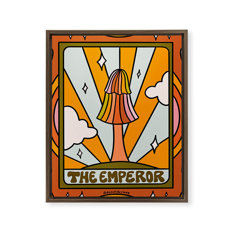 3. The Emperor Mushroom Framed Canvas Print