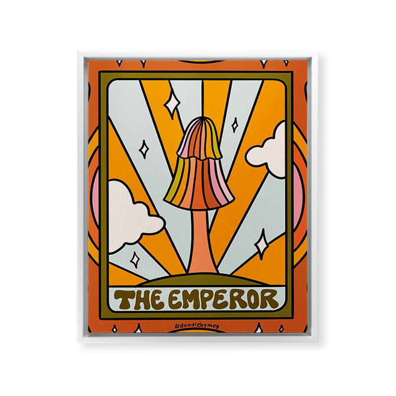 3. The Emperor Mushroom Framed Canvas Print