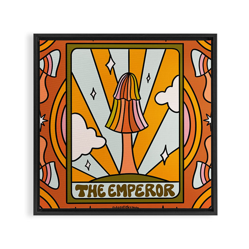 3. The Emperor Mushroom Framed Canvas Print