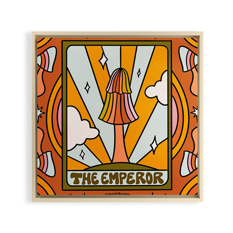 3. The Emperor Mushroom Framed Canvas Print