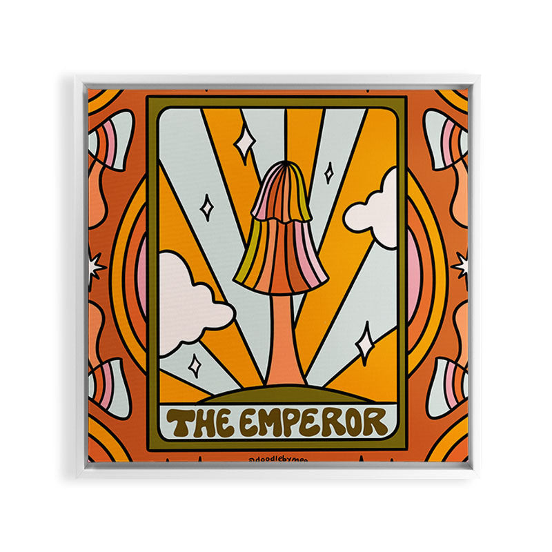 3. The Emperor Mushroom Framed Canvas Print