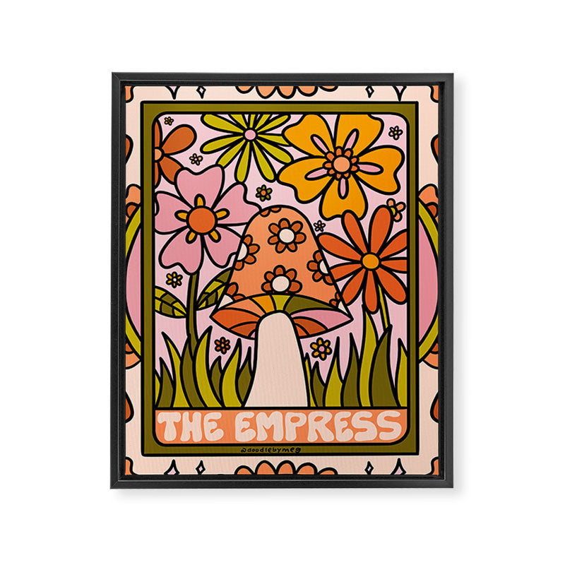 4. The Empress Mushroom Framed Canvas Print
