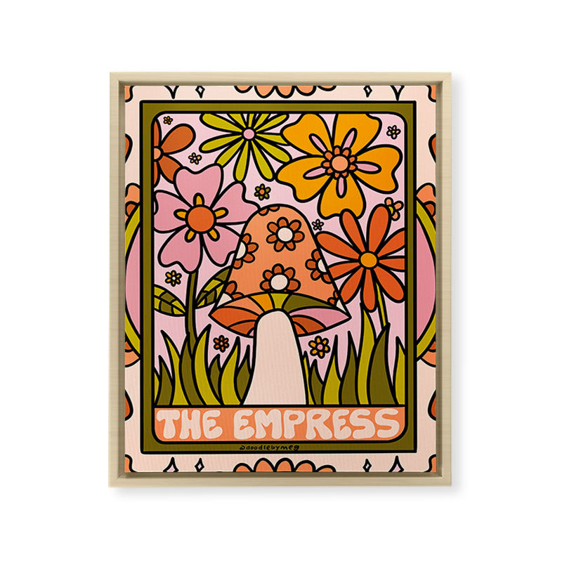 4. The Empress Mushroom Framed Canvas Print