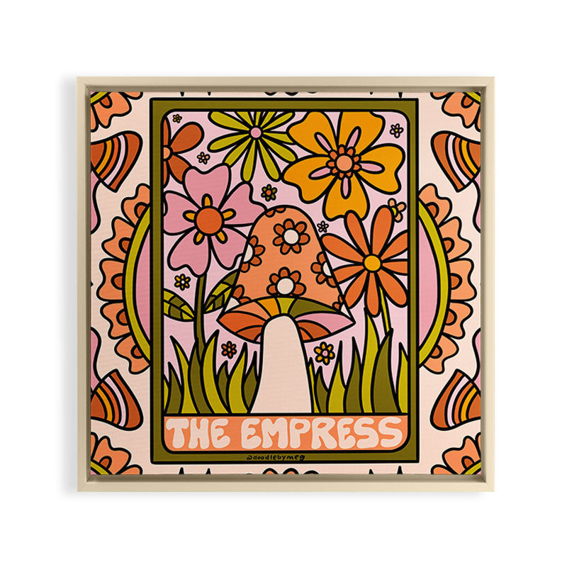 4. The Empress Mushroom Framed Canvas Print