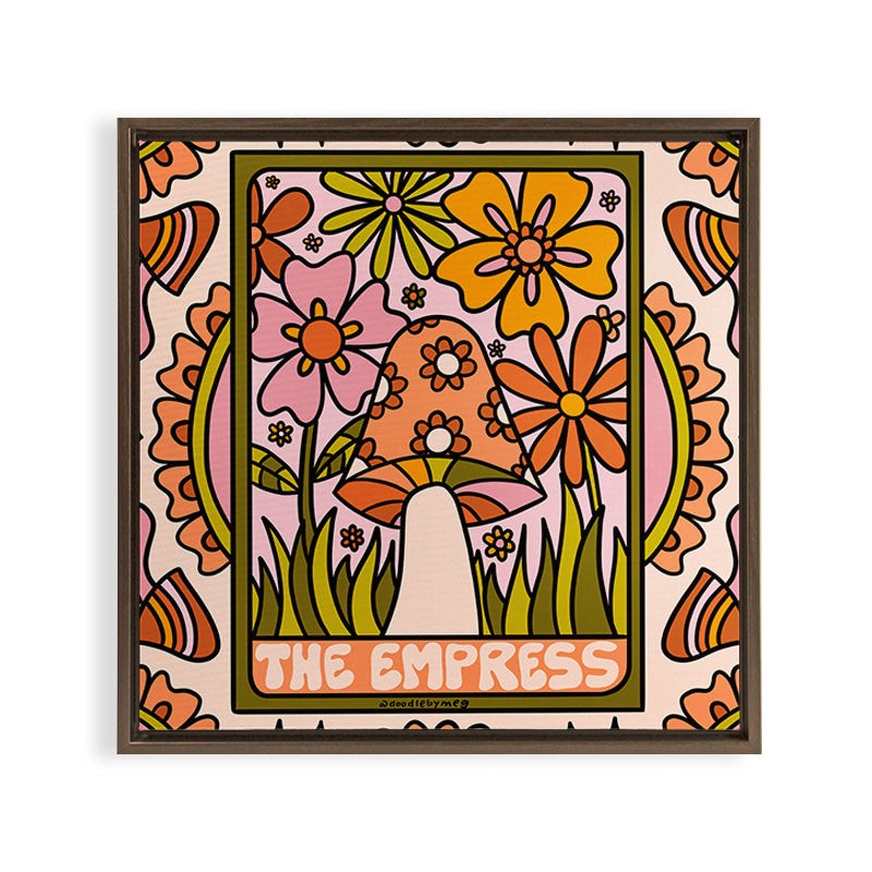 4. The Empress Mushroom Framed Canvas Print
