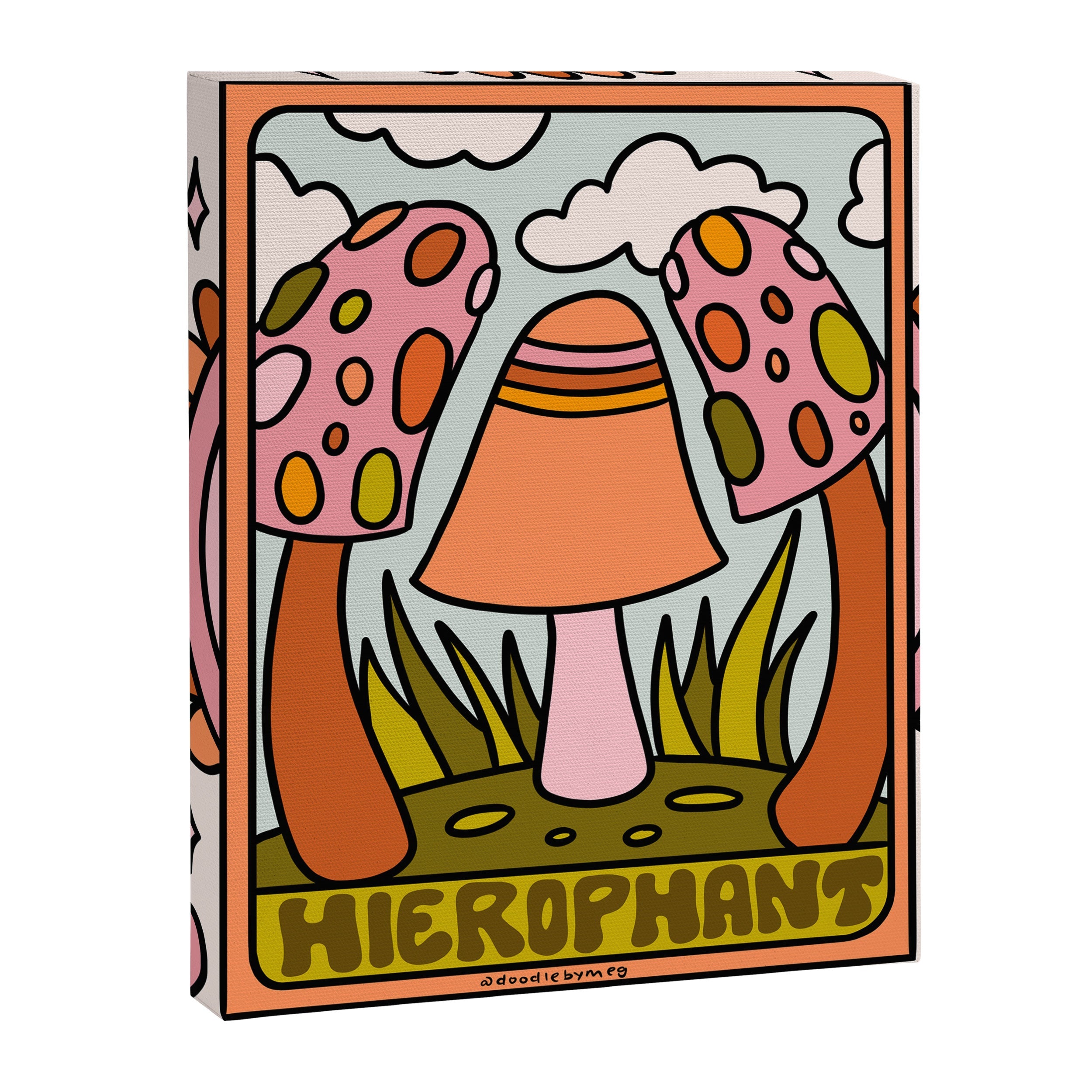 5. The Hierophant Mushroom Canvas Print